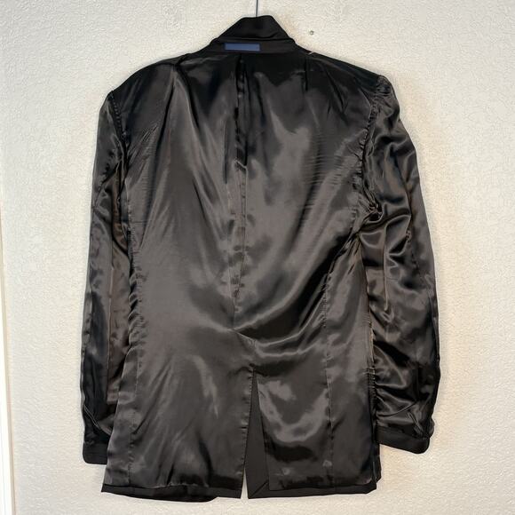 Paul Betenly Men's 38R Sport Coat Roberto 2-Button 100% Wool Filarte Black - Picture 6 of 9